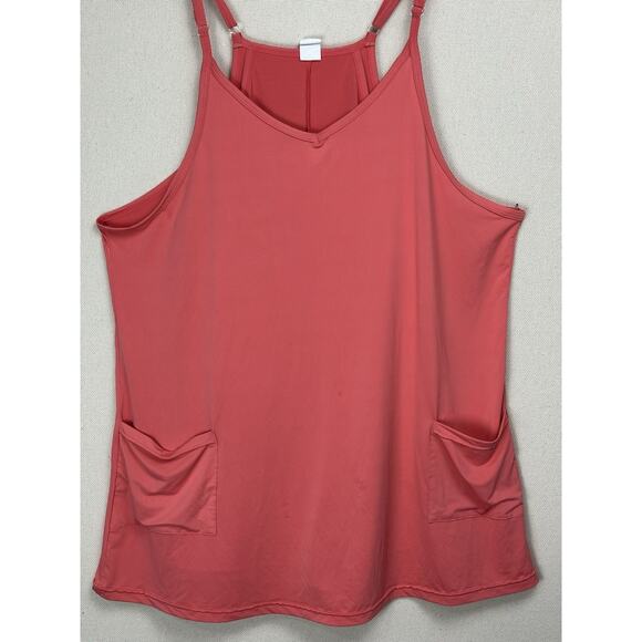 Unbranded Women's Activewear Dress Coral with Shorts Sz XL Tennis Pickle Ball - Picture 2 of 10